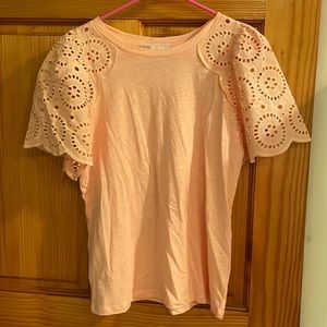 Never Worn Loft Petites Coral Blouse